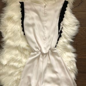 Small White with Black Lace Romper